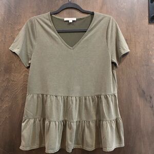 Green Envelope Los Angeles, Military Green Top